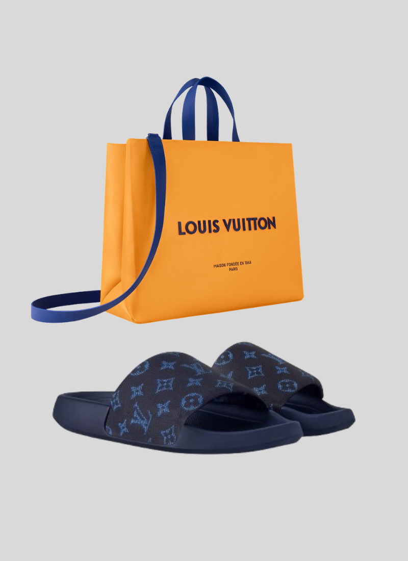 Louis Vuitton Monogram Slides Navy/Blue