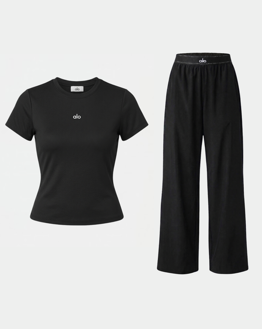 Alo Black Flow Set