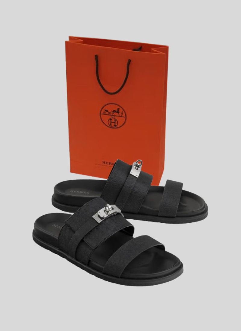 Hermès Izmir Sandals Black